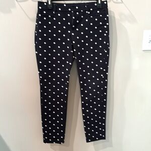 New Banana Republic size 2 Sloan polka dot pants